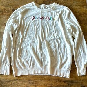 Gap women’s white crewneck sweater